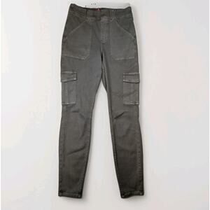Spanx Cargo Skinny Ankle Pants Light Sage Gray Medium Gorpcore Streetwear